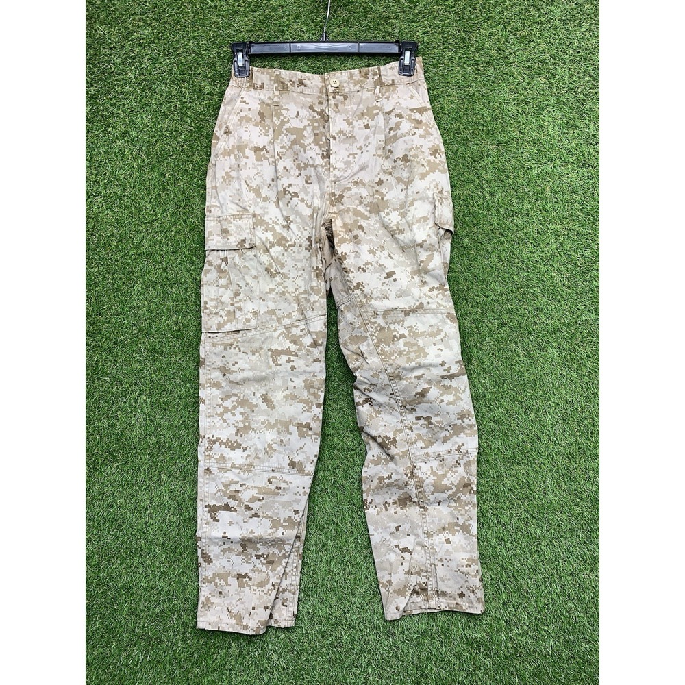 Military Pants Mens Small Reg Trousers Desert Marpat Camouflage MCCUU Marines